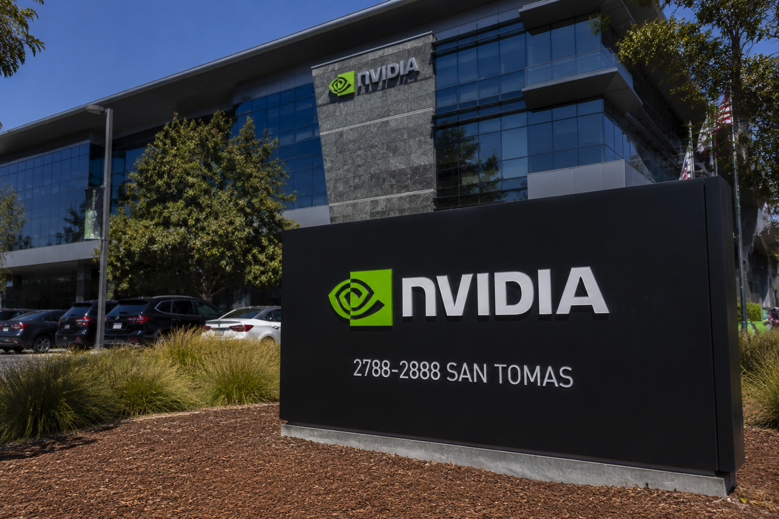 Nvidia stock hits key support, forms bullish pattern as key valuation metric dips